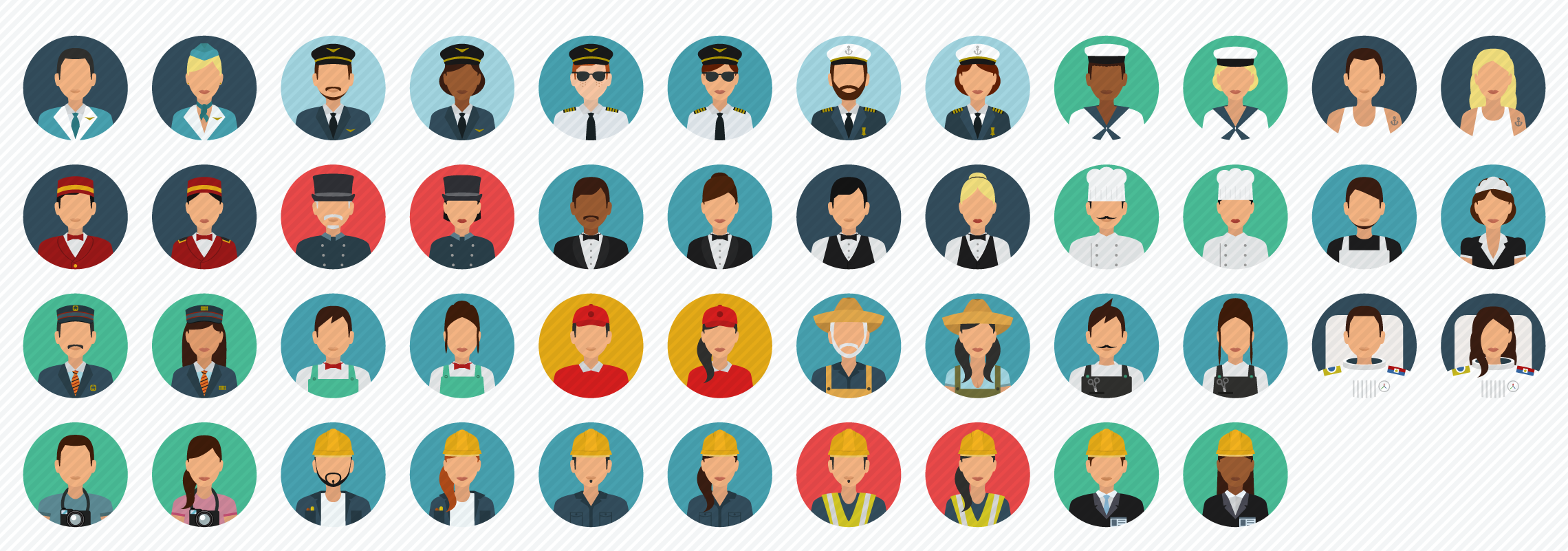 Avatars_Services flat icons