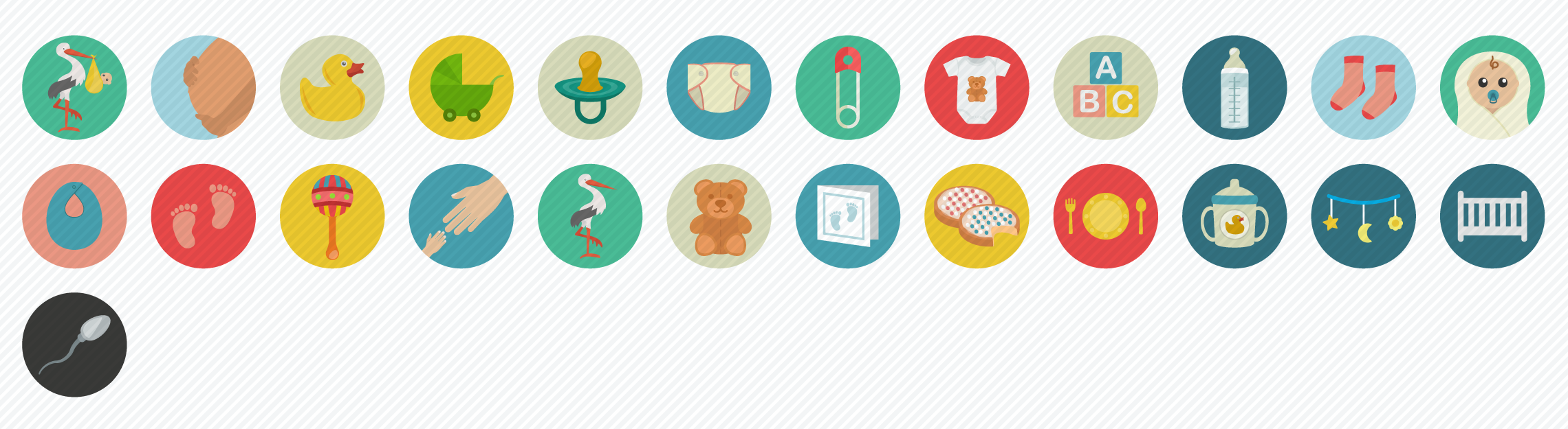 Pregnancy_Babycare_Flat_Icons