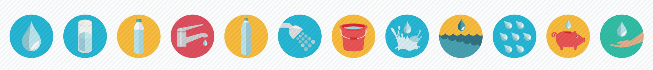 water Flat Icons
