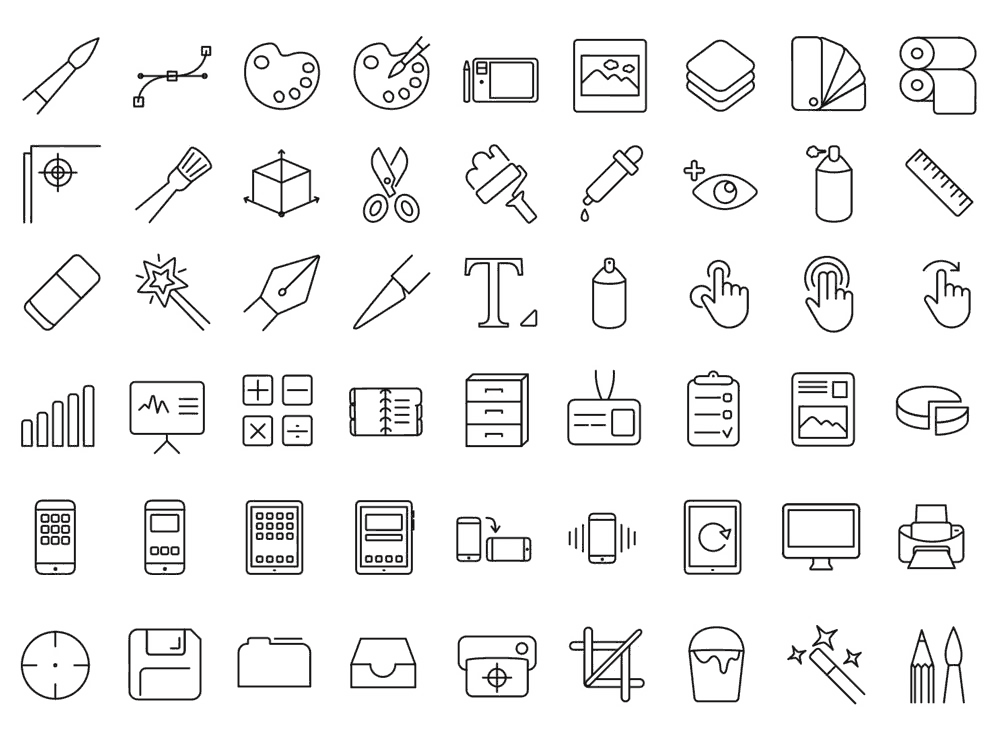 16,500 Premium Icons for websites and applications - Flat | Line | Solid