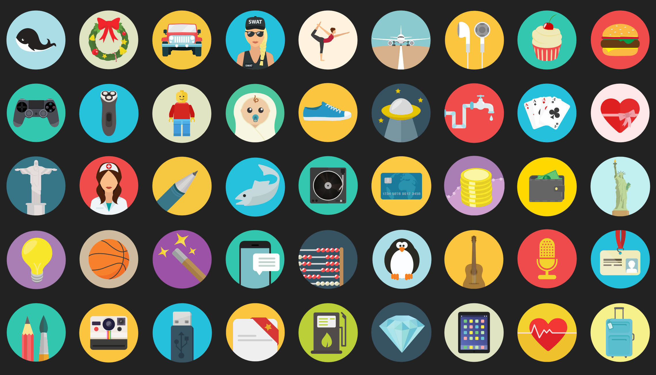 free flat icons