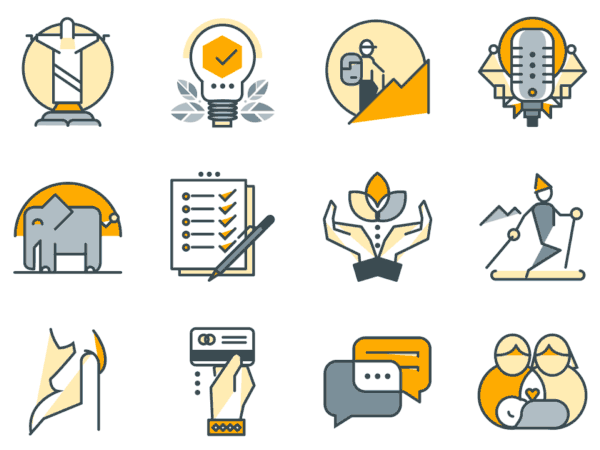 filled outline icons pack