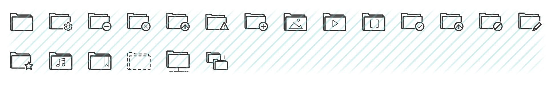 folders boldicons icons