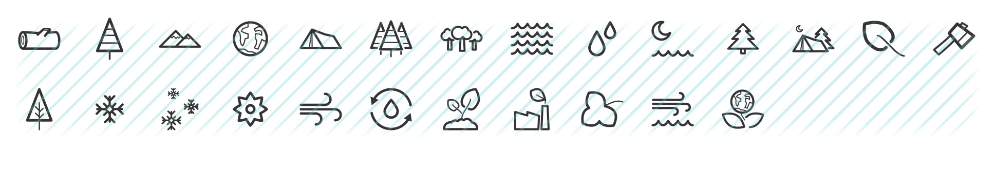 nature and ecology boldicons icons