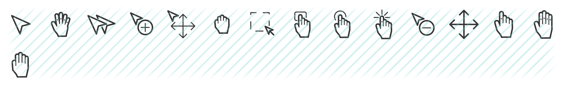 selection and cursors boldicons icons