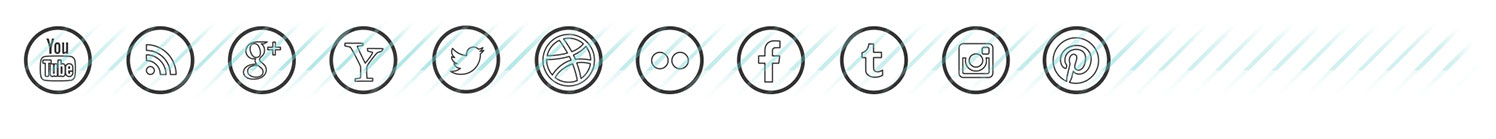 social networks boldicons icons