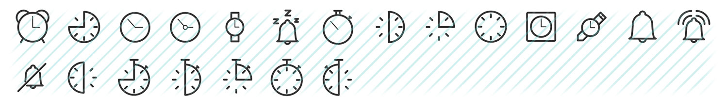 time boldicons icons