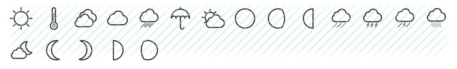 weather boldicons icons