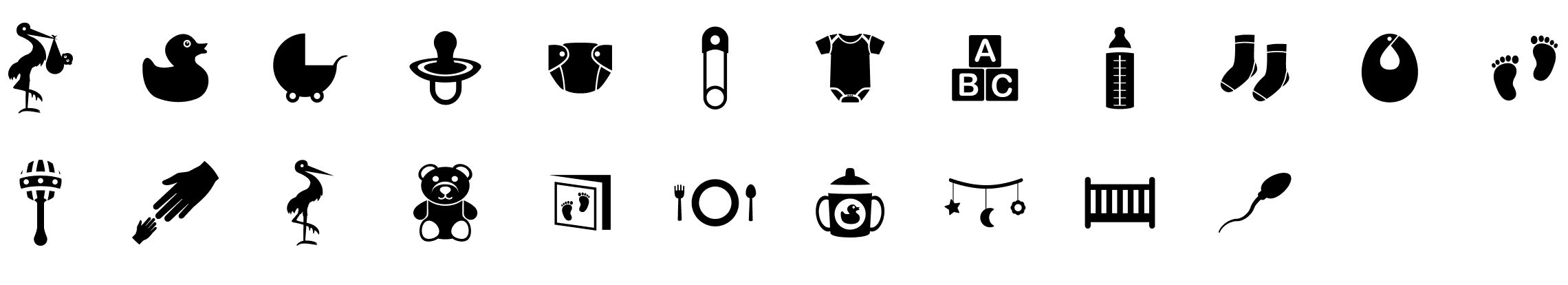 babycare-and-pregnancy-glyph-icons-preview
