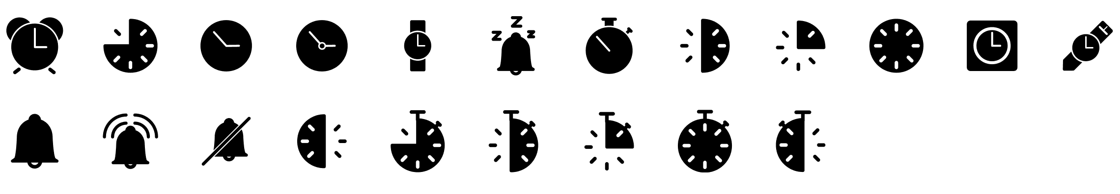time-glyph-icons-preview