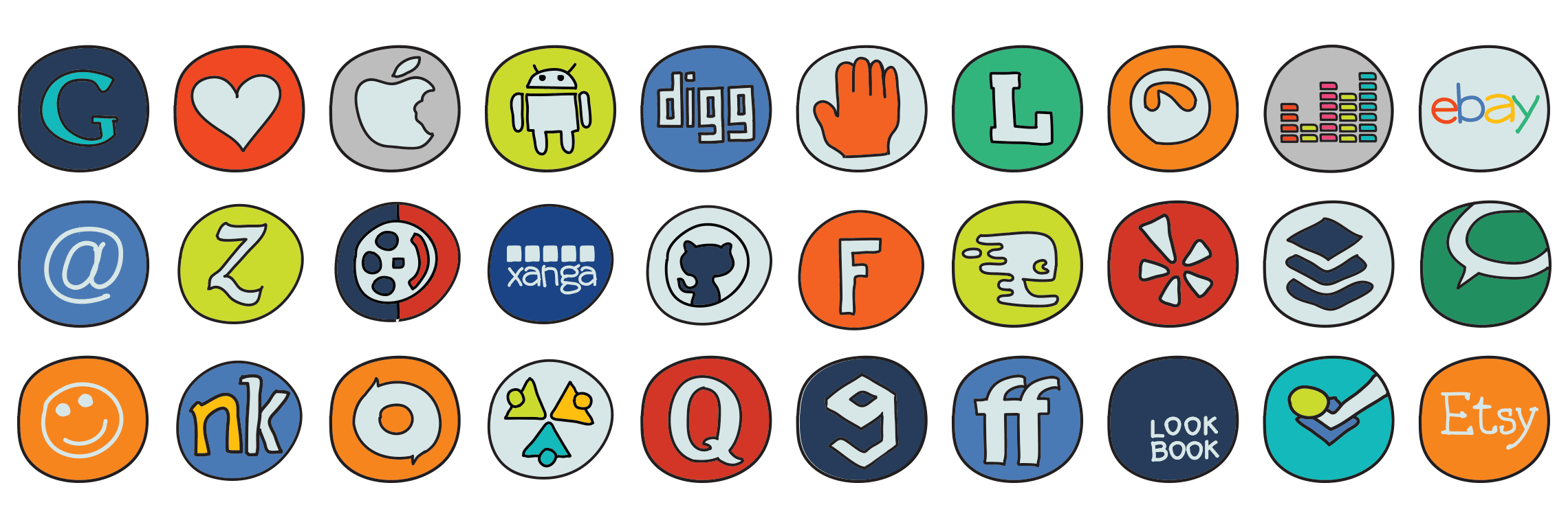 Social-Media-doodle-icons-2