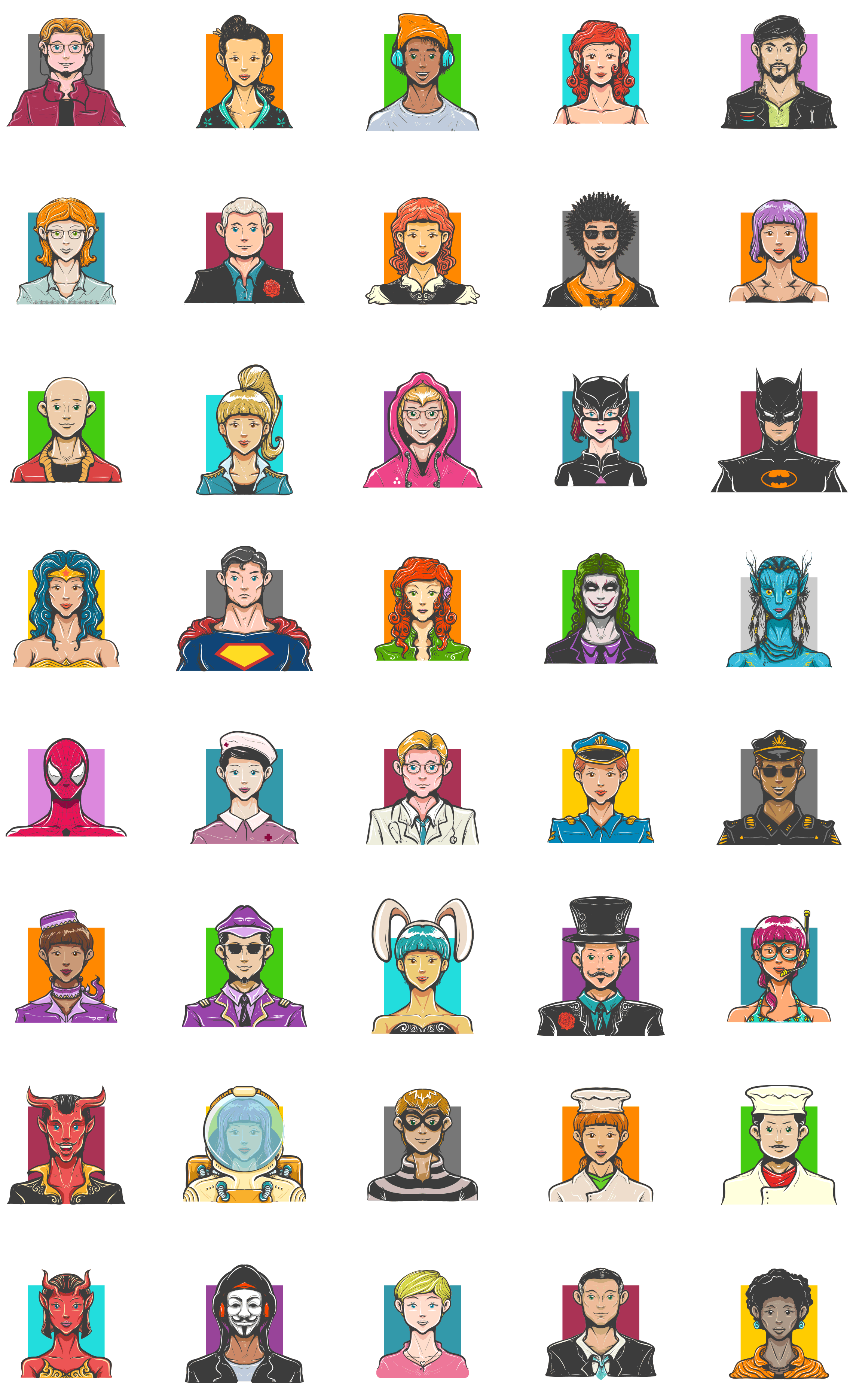 illustrated-avatars-icons-preview