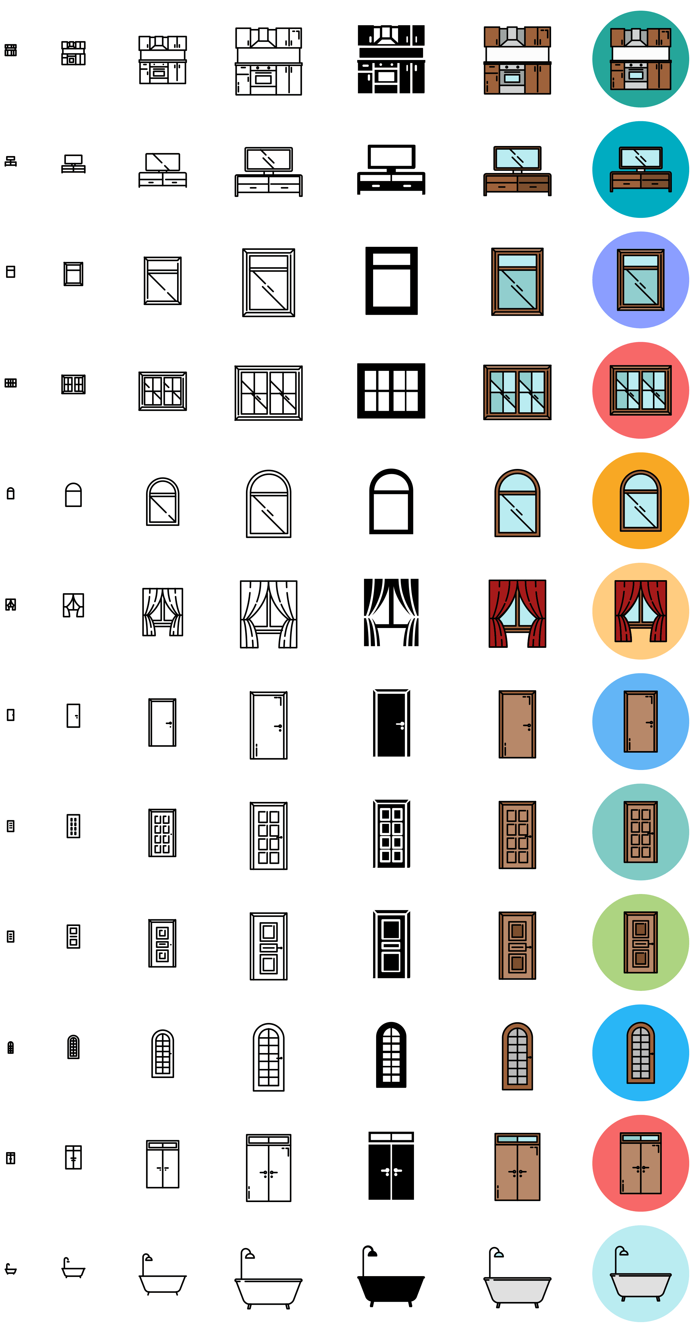 furniture-7-preview responsive icons