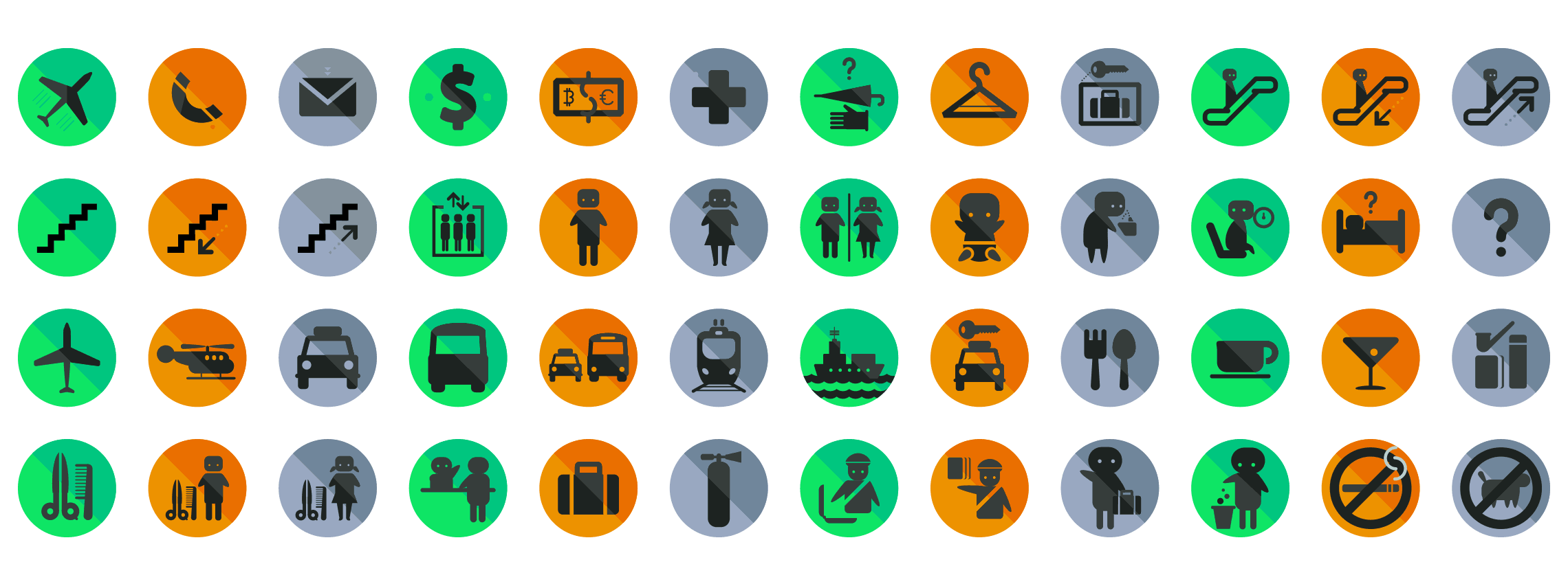 Airport-flat-icons