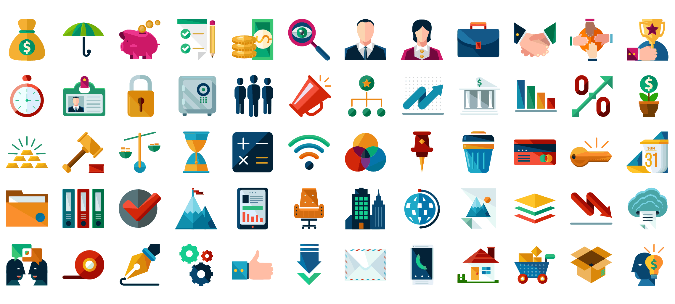 Flat Icons PNG Images, 660000+ Vector Icon Packs