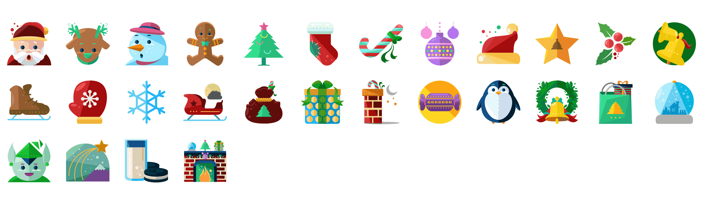 Christmas-flat-icons