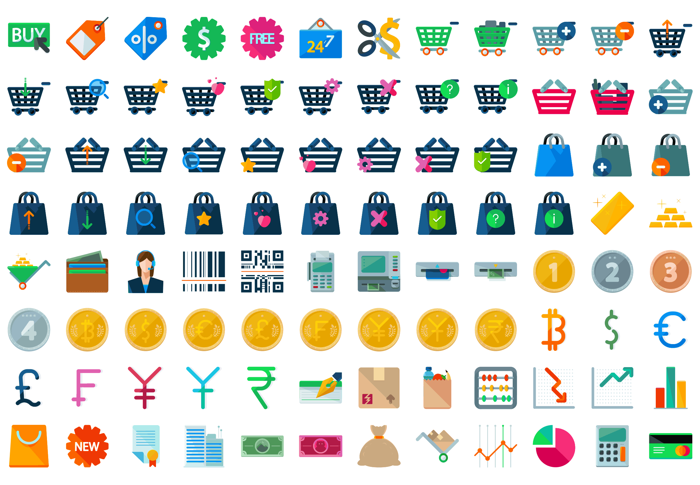 Commerce-flat-icons