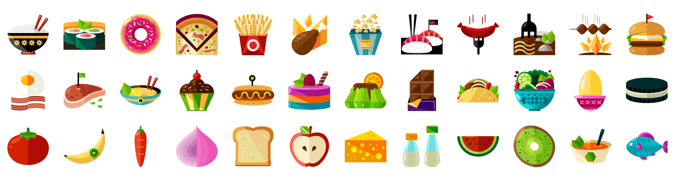 Food-flat-icons