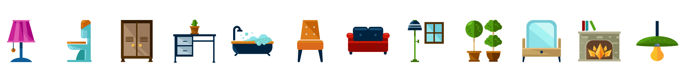 Furniture-flat-icons