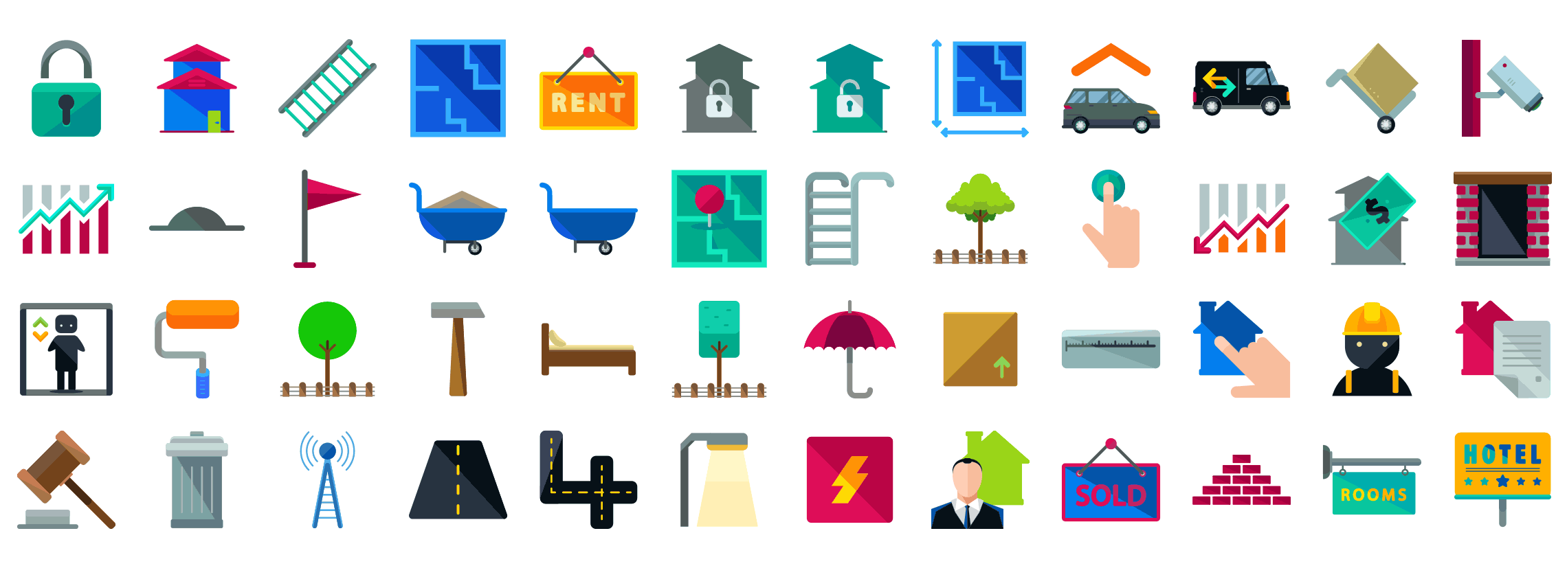 Real-Estate-flat-icons-2