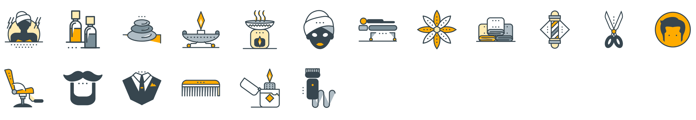 wellness-and-beauty-funline-icons-preview
