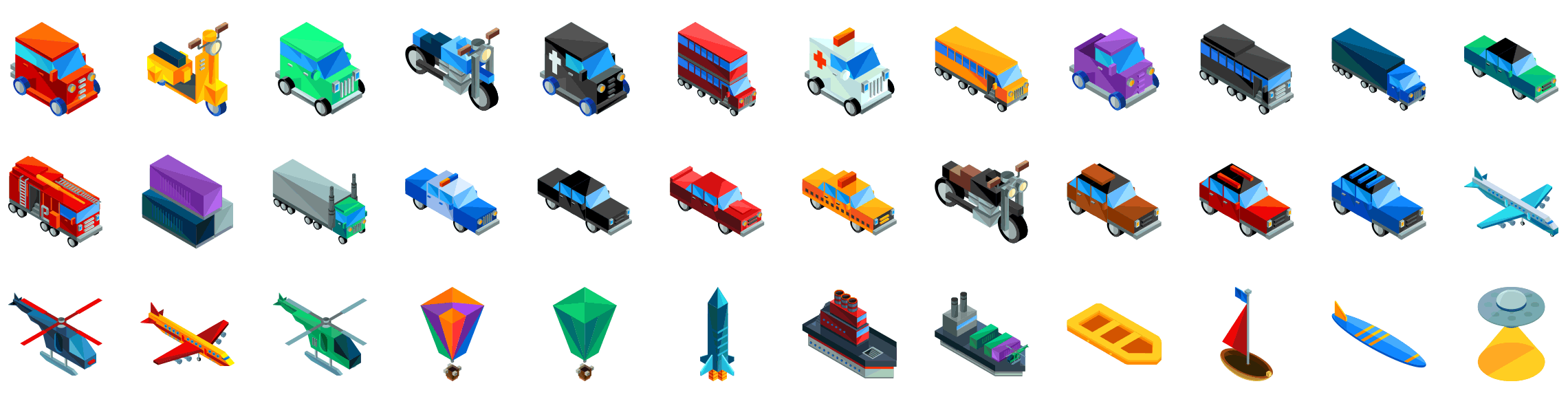 transportation-isometric-icons-preview