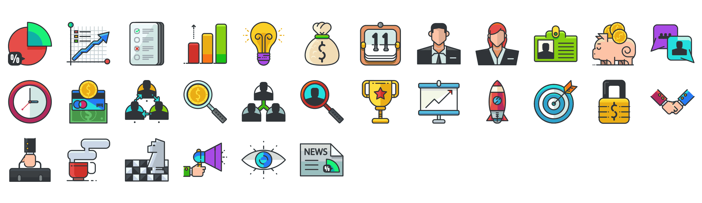 Business-and-Economy-filled-outline-icons