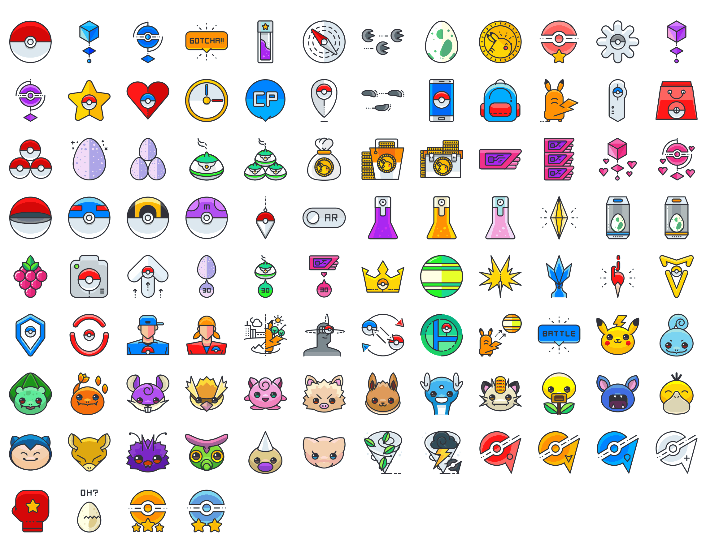 Pokemon-Go-outline-icons