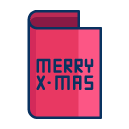 merry christmas card freebie icon