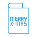 merry christmas card freebie icon
