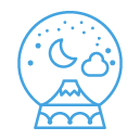 mountain snowglobe freebie icon