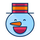 snowman smile freebie icon