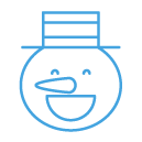 snowman smile freebie icon