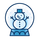 snowman snowglobe freebie icon