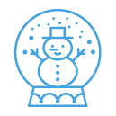 snowman snowglobe freebie icon
