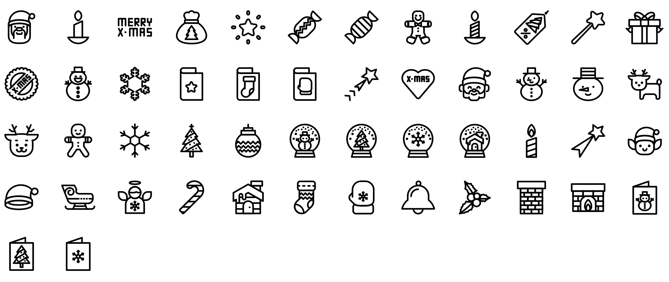 christmas-line-icons-preview