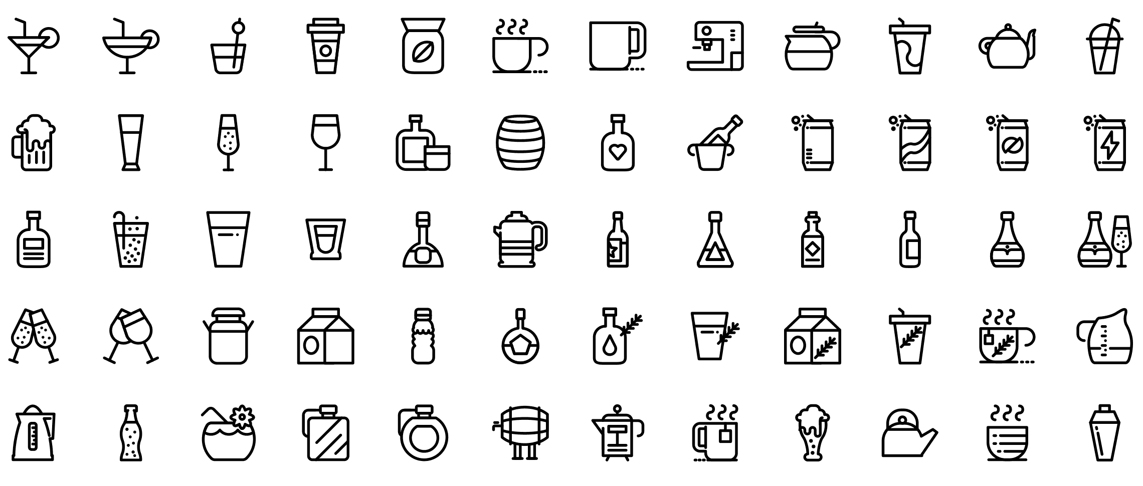 drinks-line-icons-preview