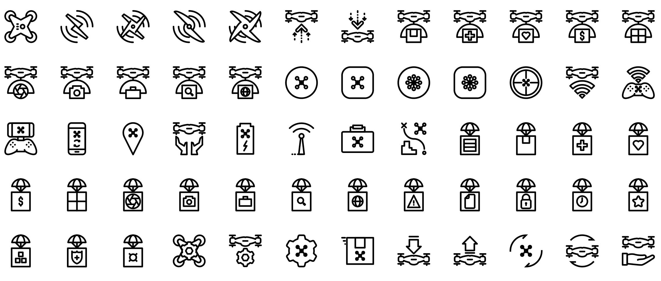 drones-line-icons-preview