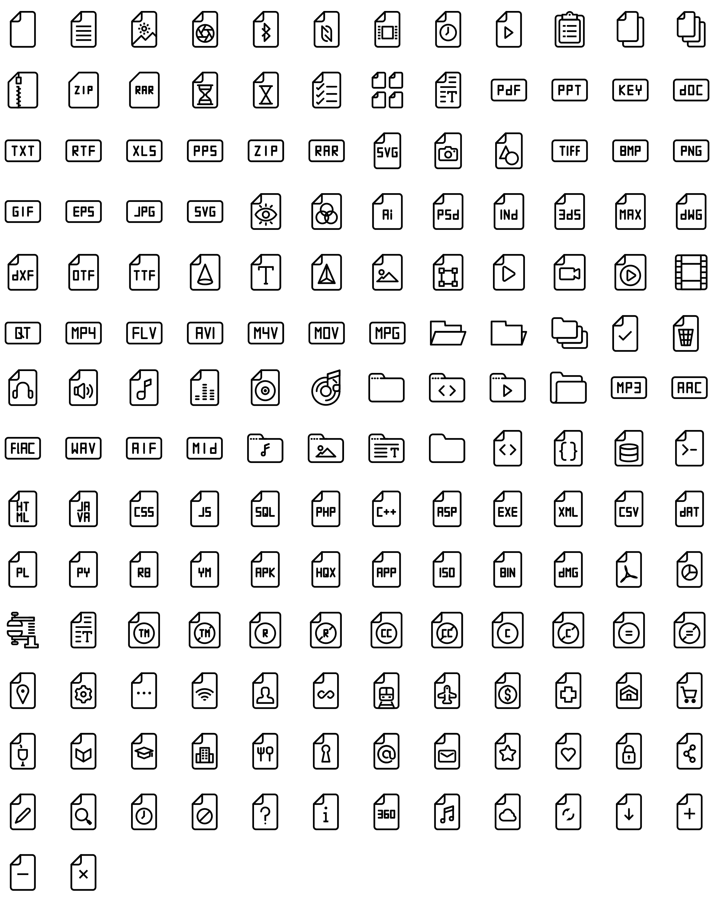 files-line-icons-preview