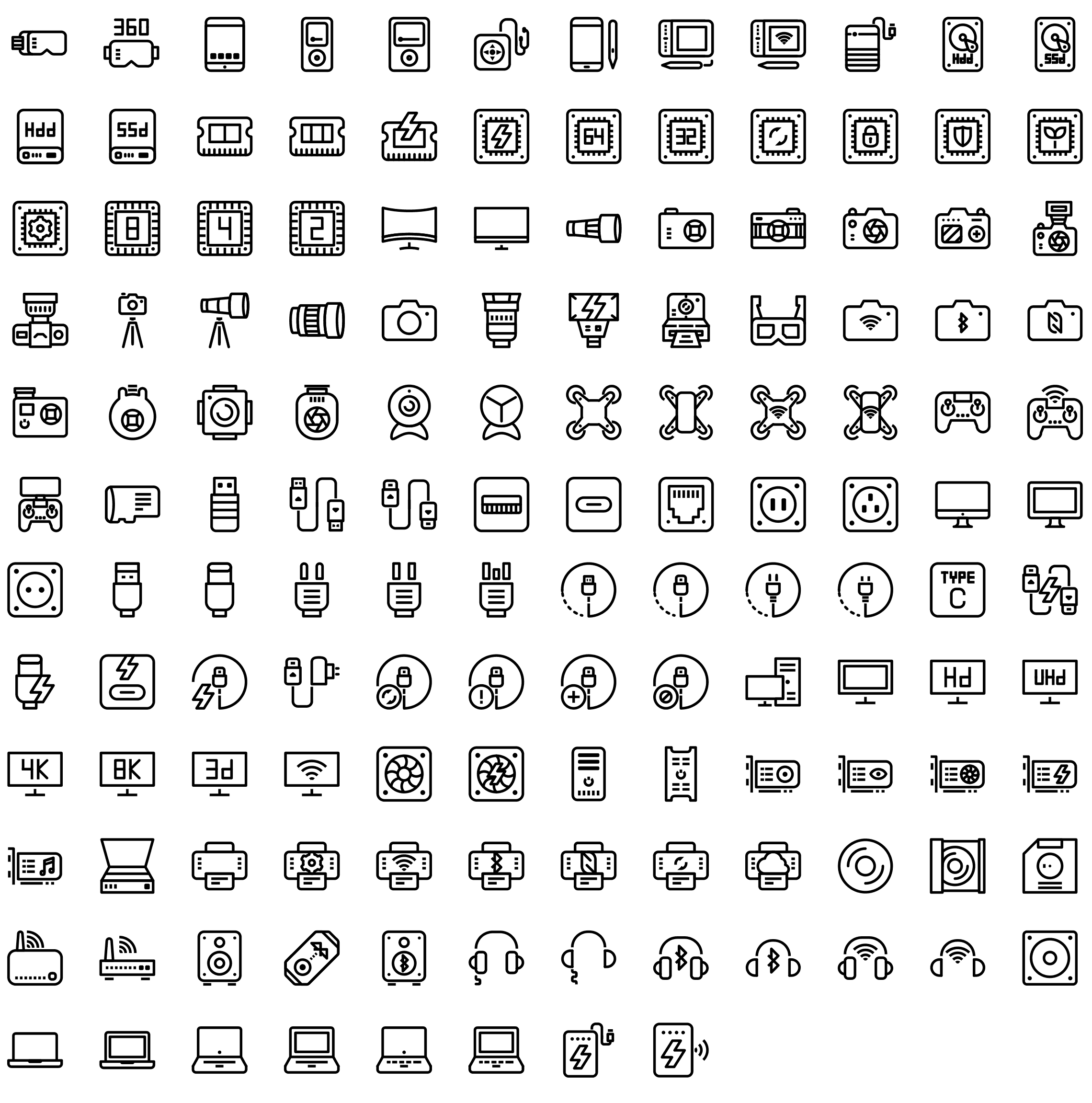 gadgets-electronics-line-icons-preview