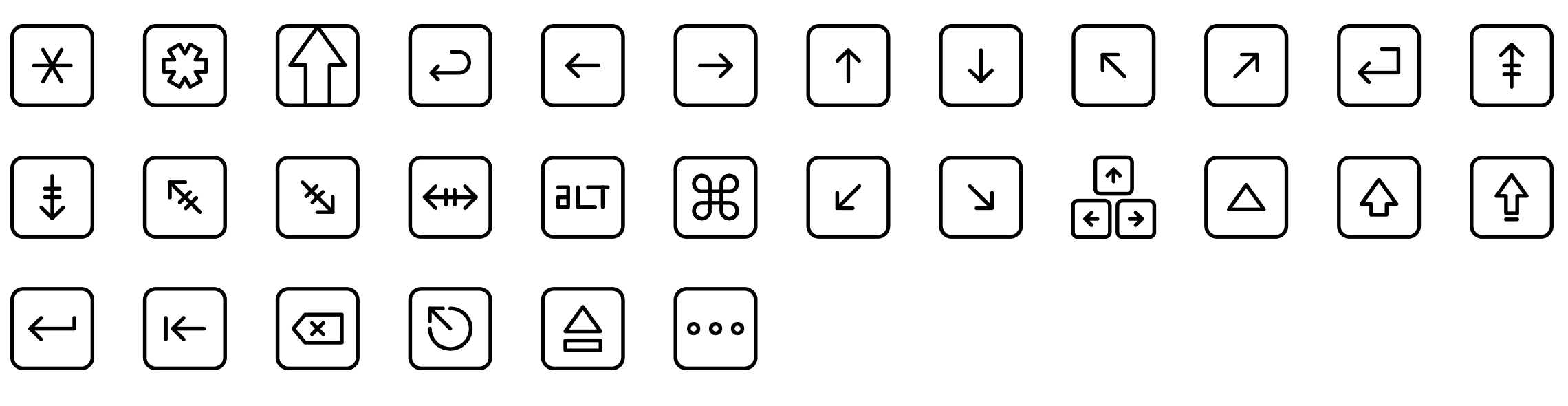 keyboard-line-icons-preview