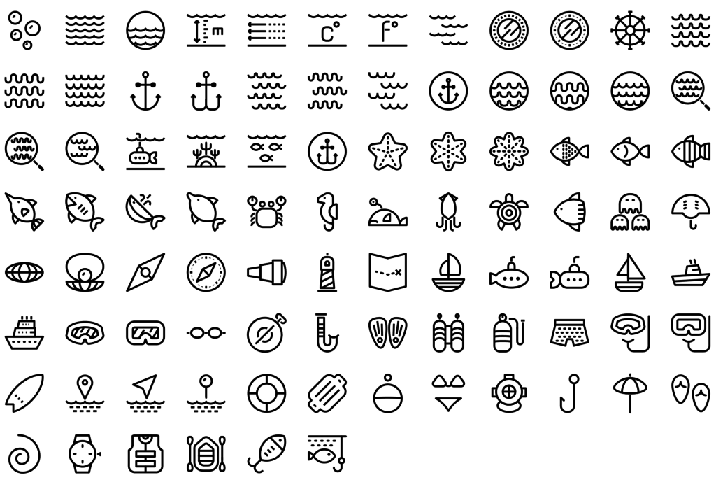 7,000 Native line icons pack - Round Icons Premium