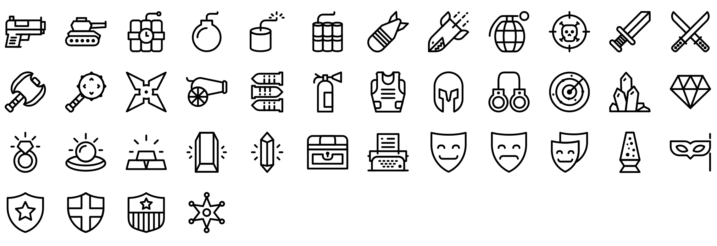 sub-categories-line-icons-preview