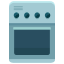 advanced stove flat icon