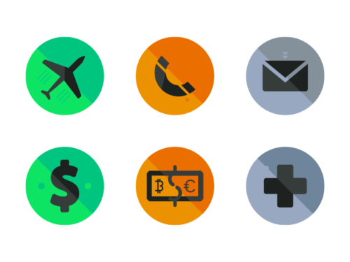 Airport Flat Icons