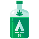 alcohol bottle flat icon