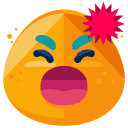 angry flat icon