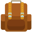 backpack flat icon