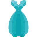 ball gown flat icon