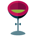 bar stool flat icon